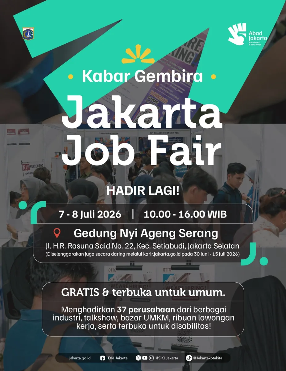 Job Fair Provinsi Nusa Tenggara Timur 2026 (Suku Dinas TKTE Wilayah Provinsi Nusa Tenggara Timur Barat) : 7-8 Juli 2026